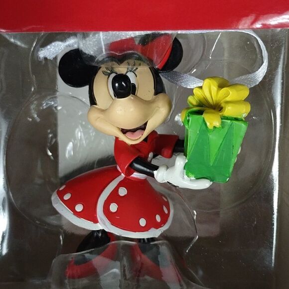 Hallmark Disney Minnie Mouse Christmas Ornament Set of 2 - Picture 2 of 5